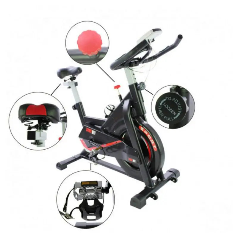 Spin Bike con display LCD e cardiofrequenzimetro Resistenza regolabile