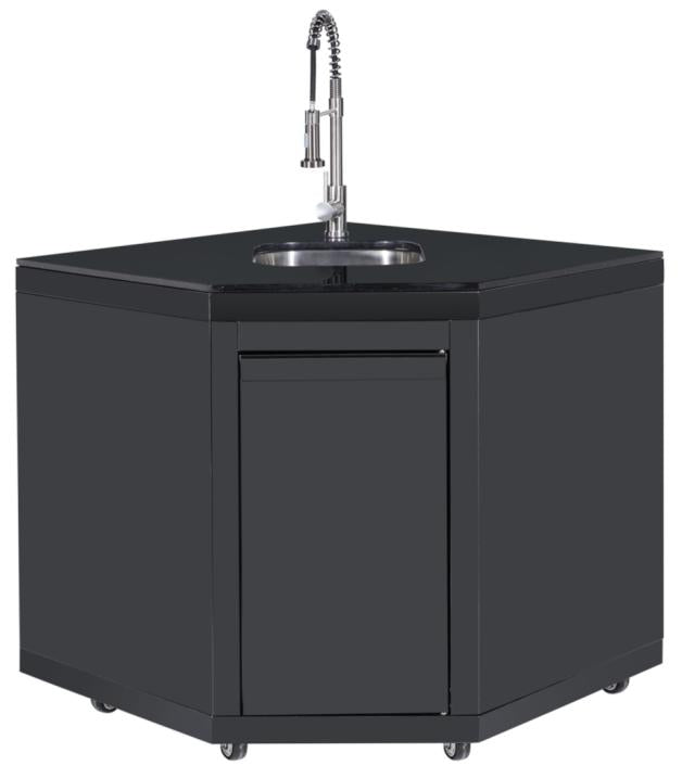 Mobile angolare con lavello