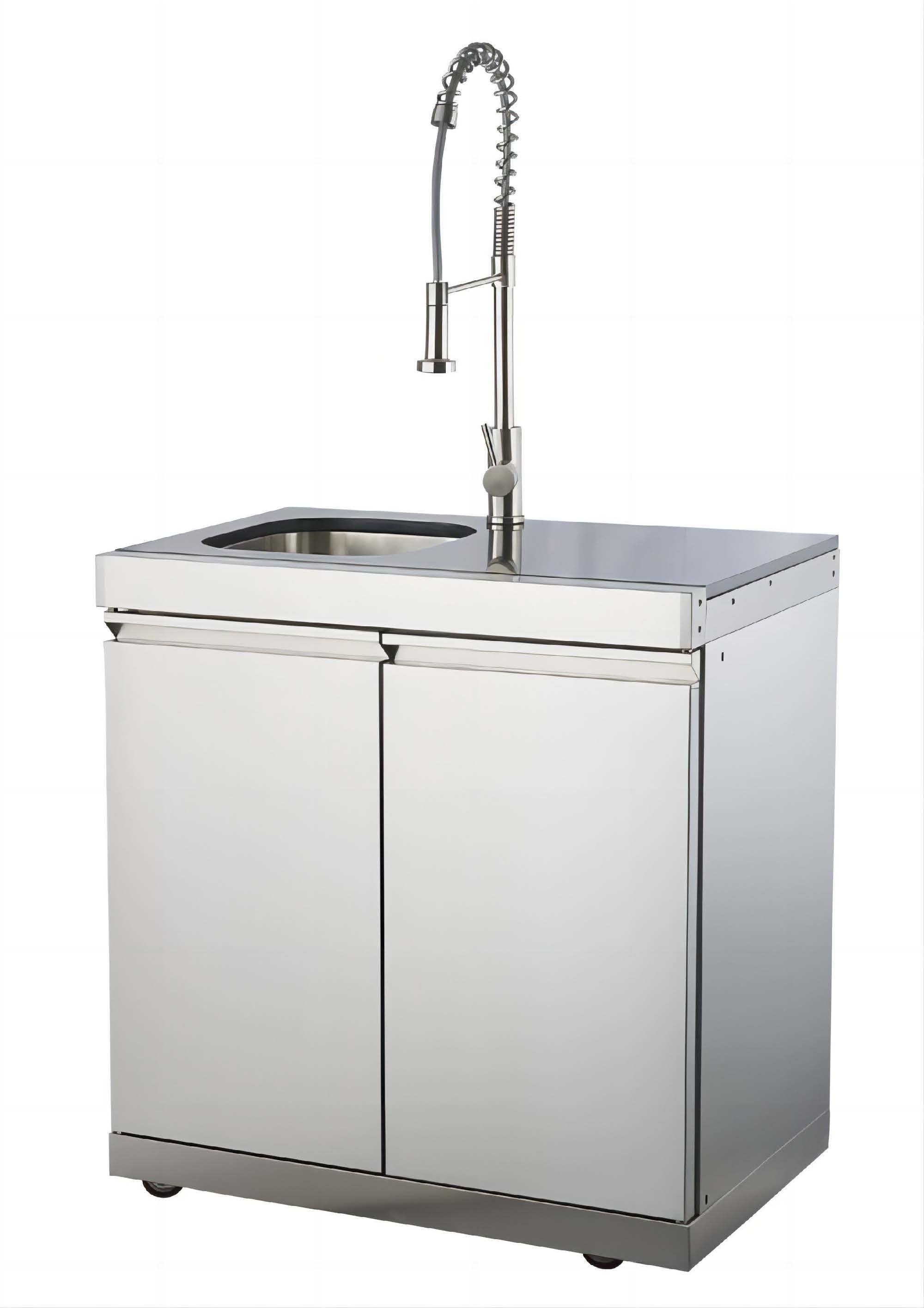 Lavello con mobile a doppia anta