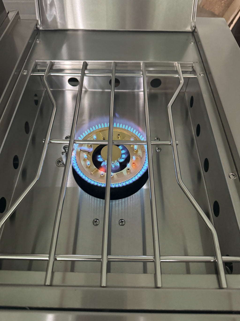 Cucina con BBQ per esterno