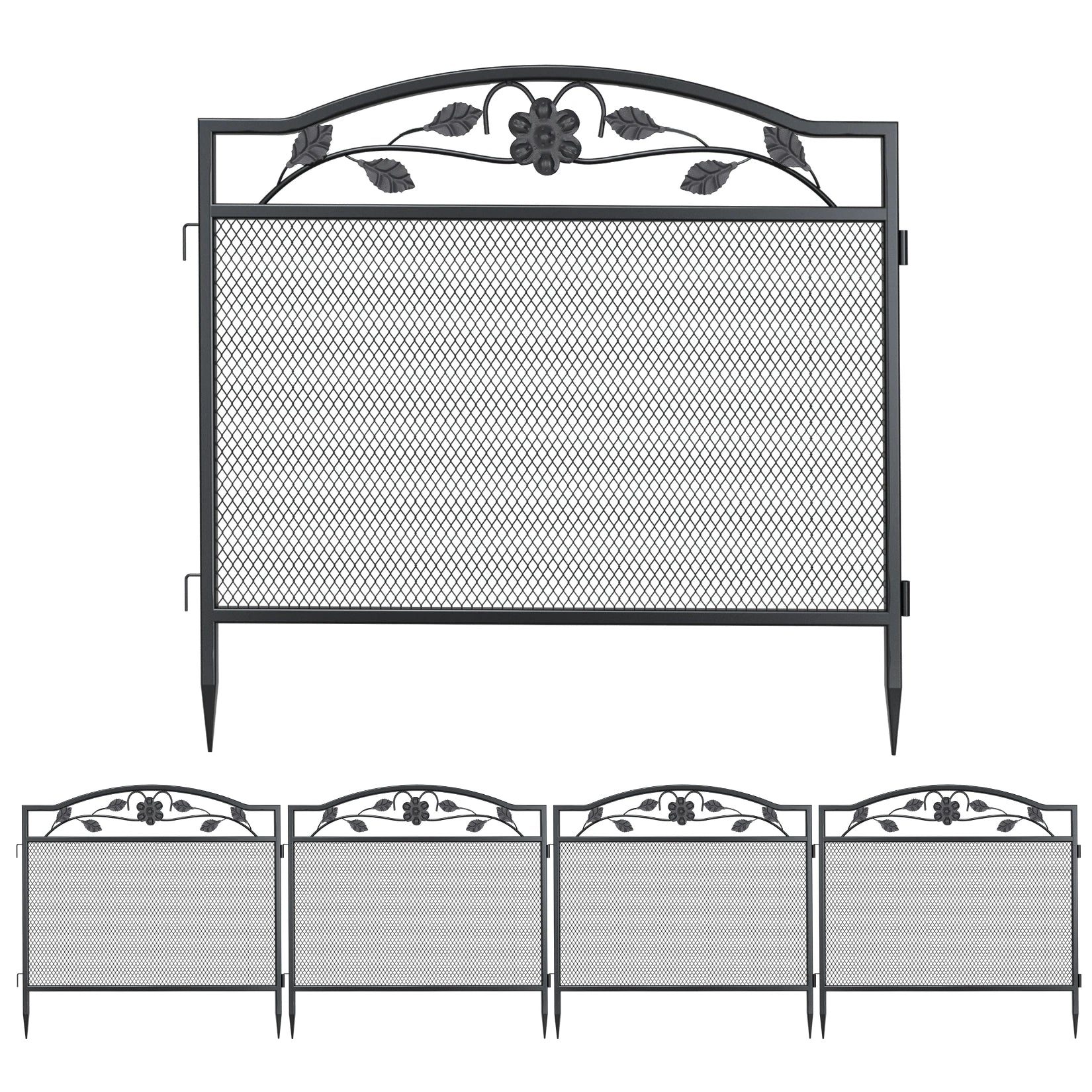 Recinzione da giardino in metallo resistente