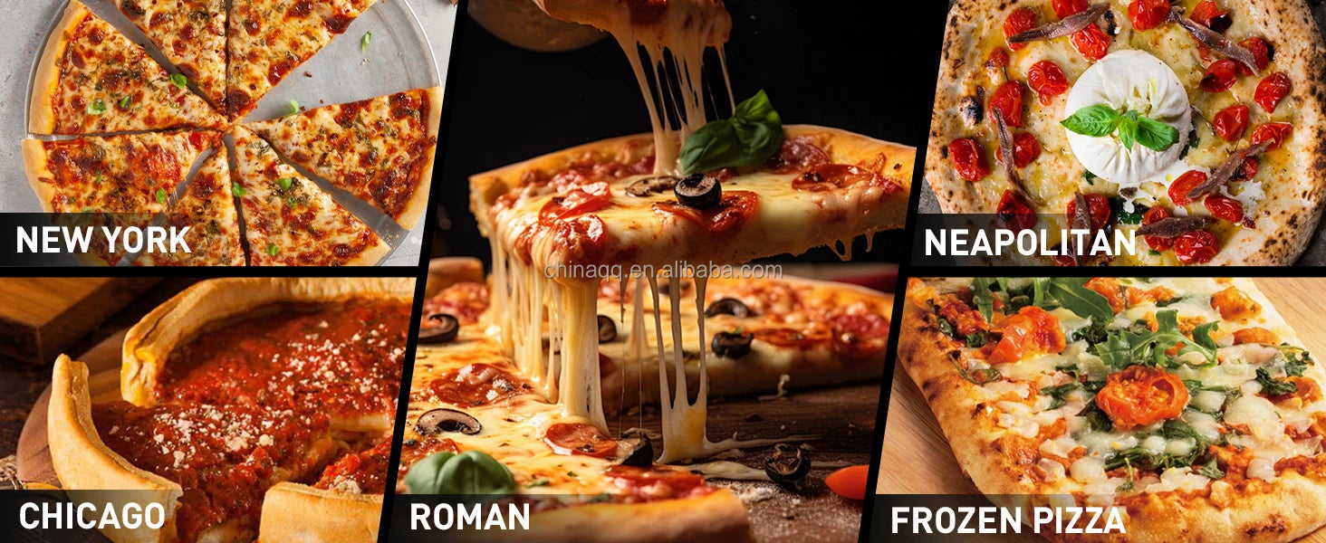 Forno per pizza da esterno in ferro a legna e gas portatile