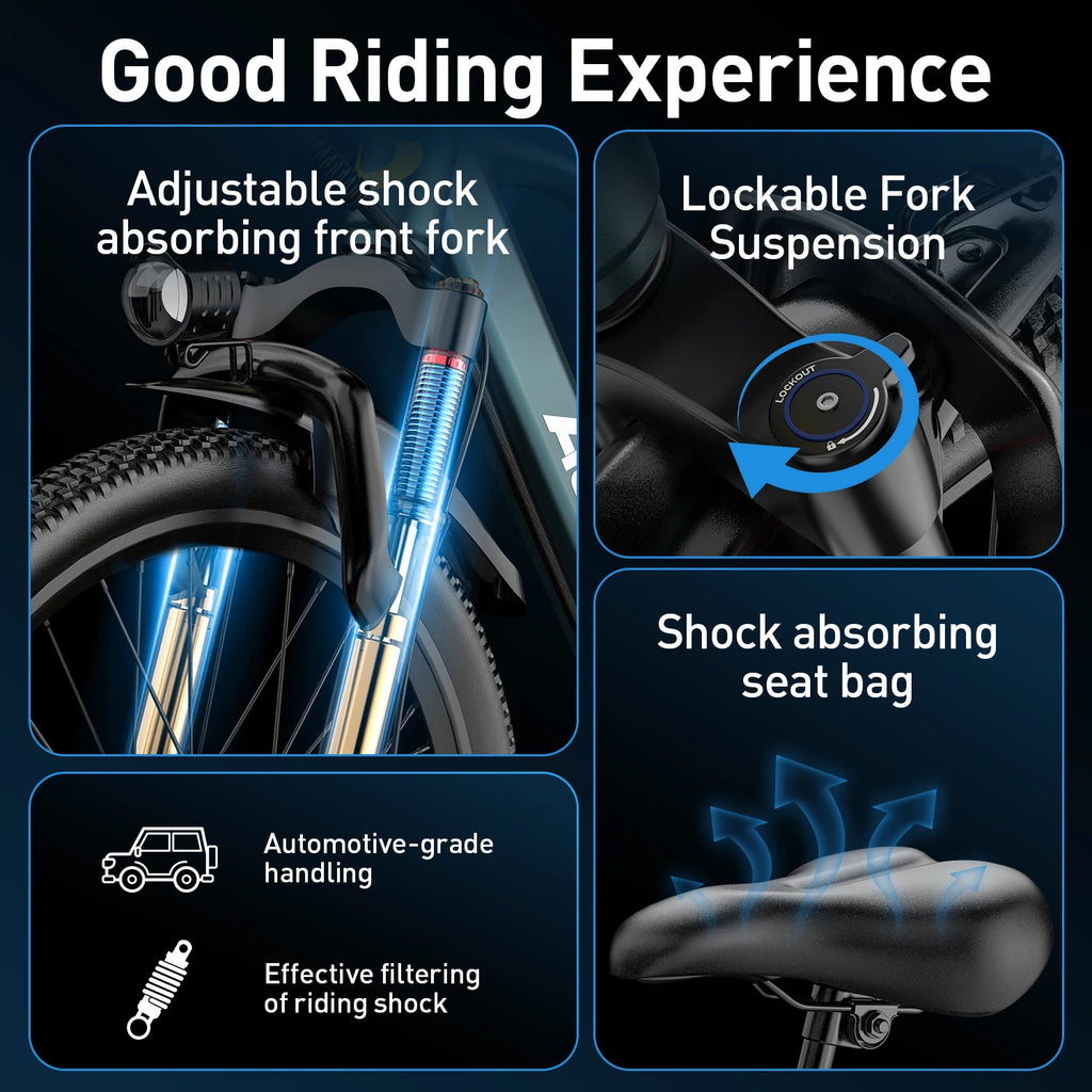 Bici elettrica GT300 da 250 W, batteria da 36 V e 10 Ah