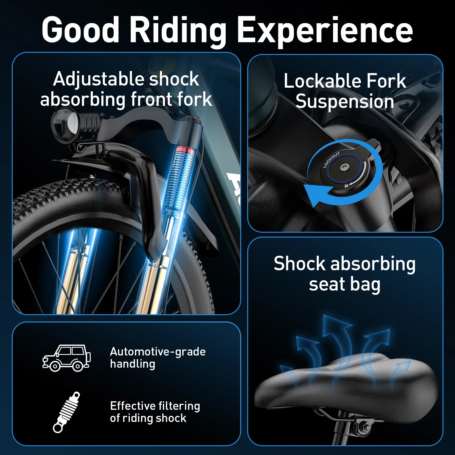 Bici elettrica GT300 da 250 W, batteria da 36 V e 10 Ah