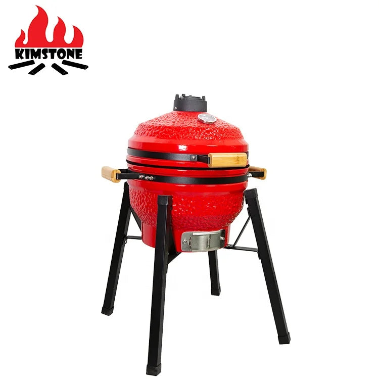 Set barbecue Kamado da 16 pollici in ghisa e ceramica da esterno