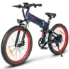 Mountain bike elettrica da 26 pollici 48 V, pneumatici larghi, pieghevole