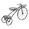 Espositore per vasi di fiori a 3 livelli a forma di bicicletta