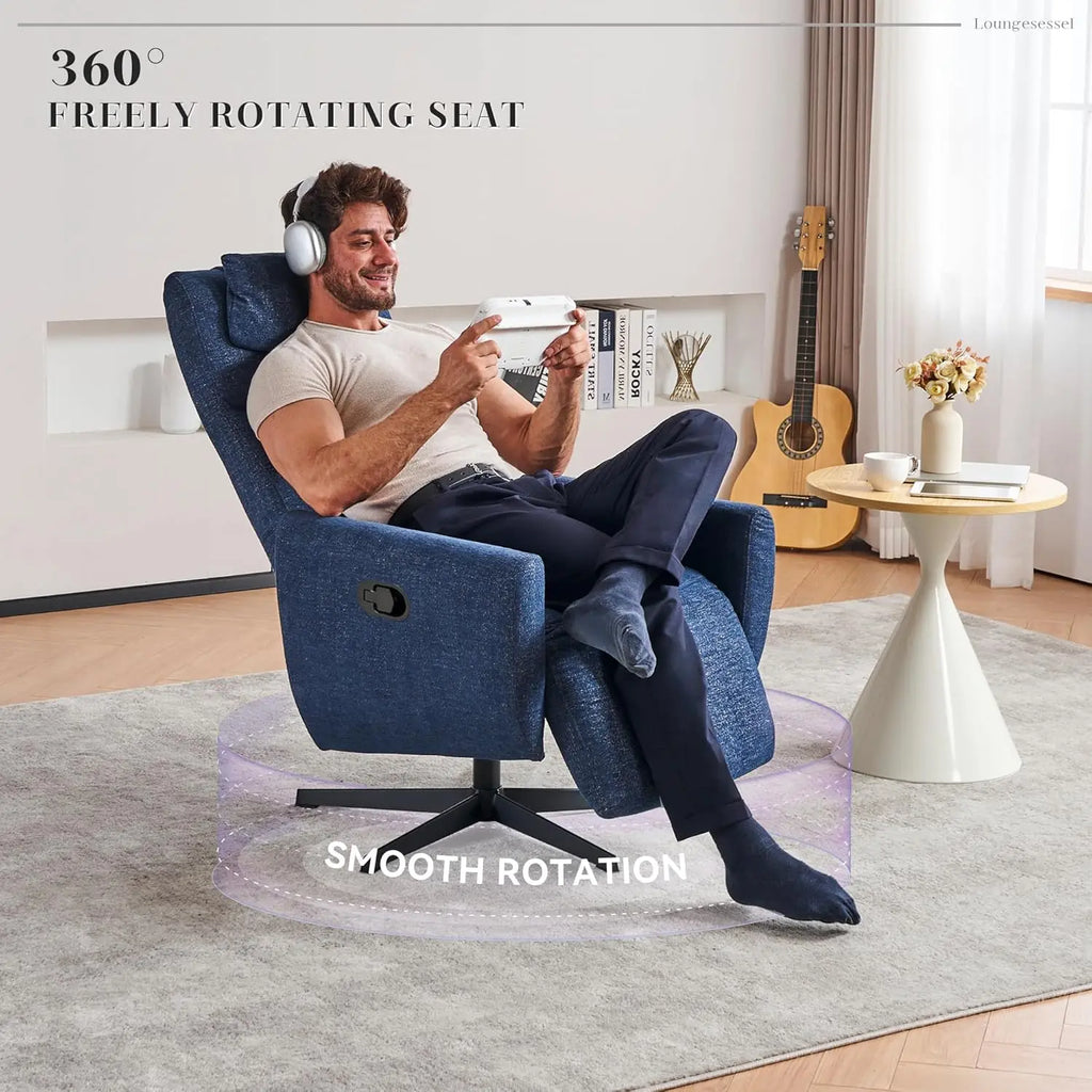 Poltrona reclinabile girevole a 360°