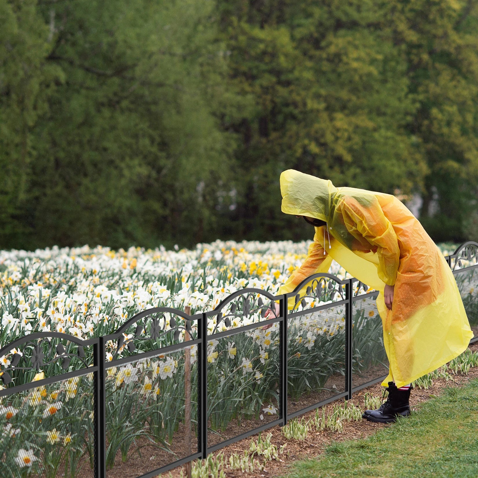Recinzione da giardino in metallo resistente