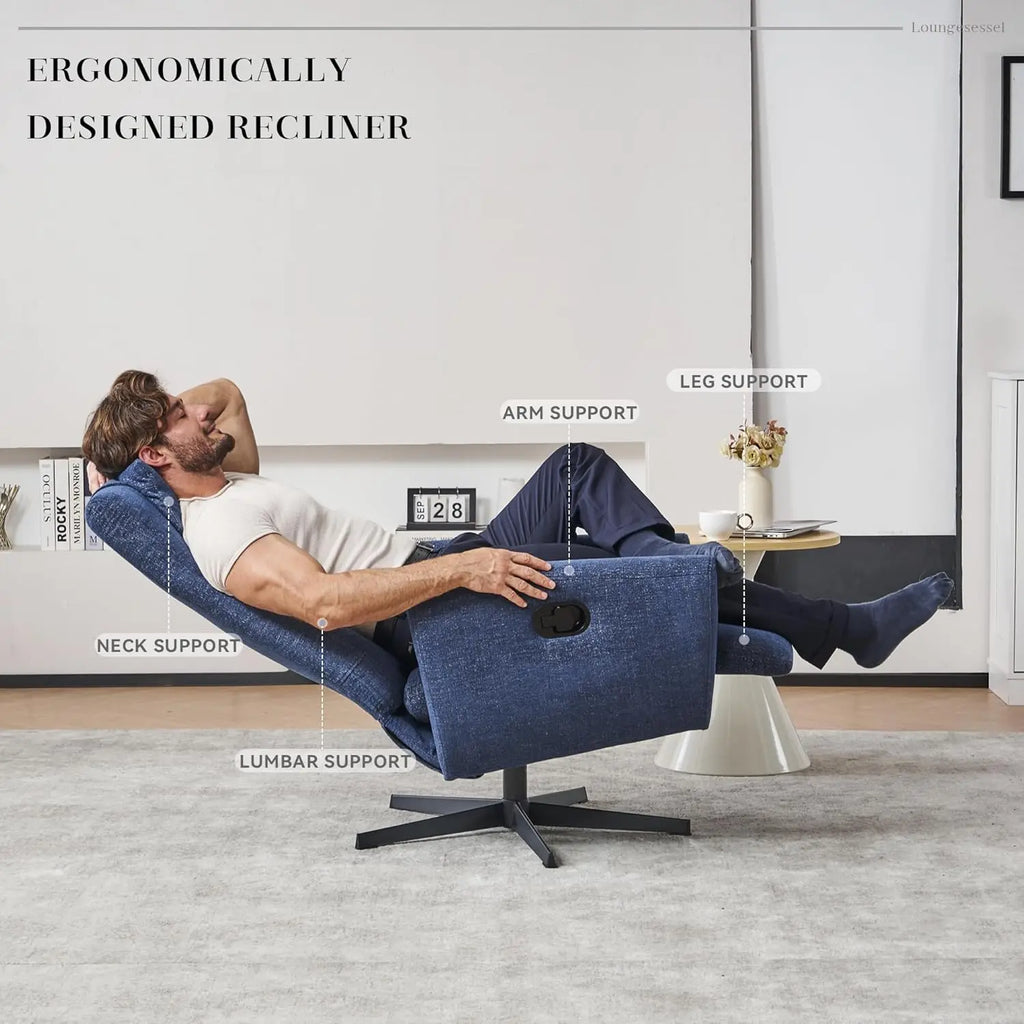 Poltrona reclinabile girevole a 360°