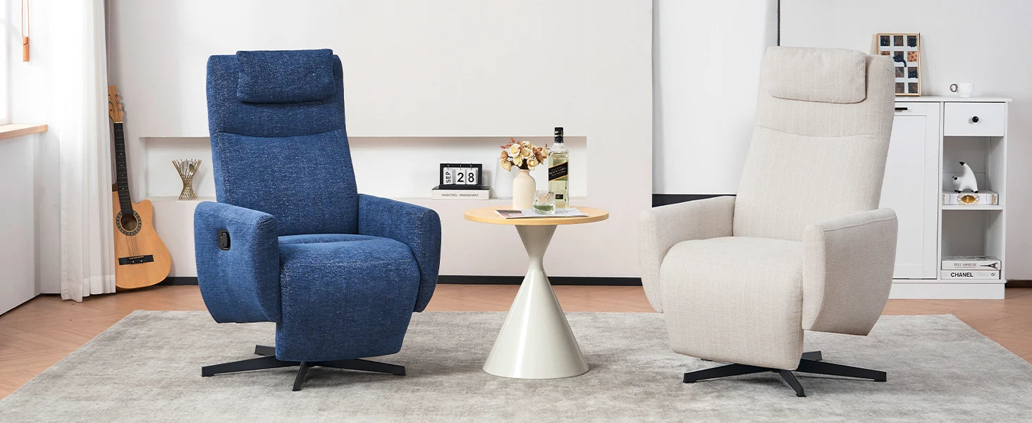 Poltrona reclinabile girevole a 360°