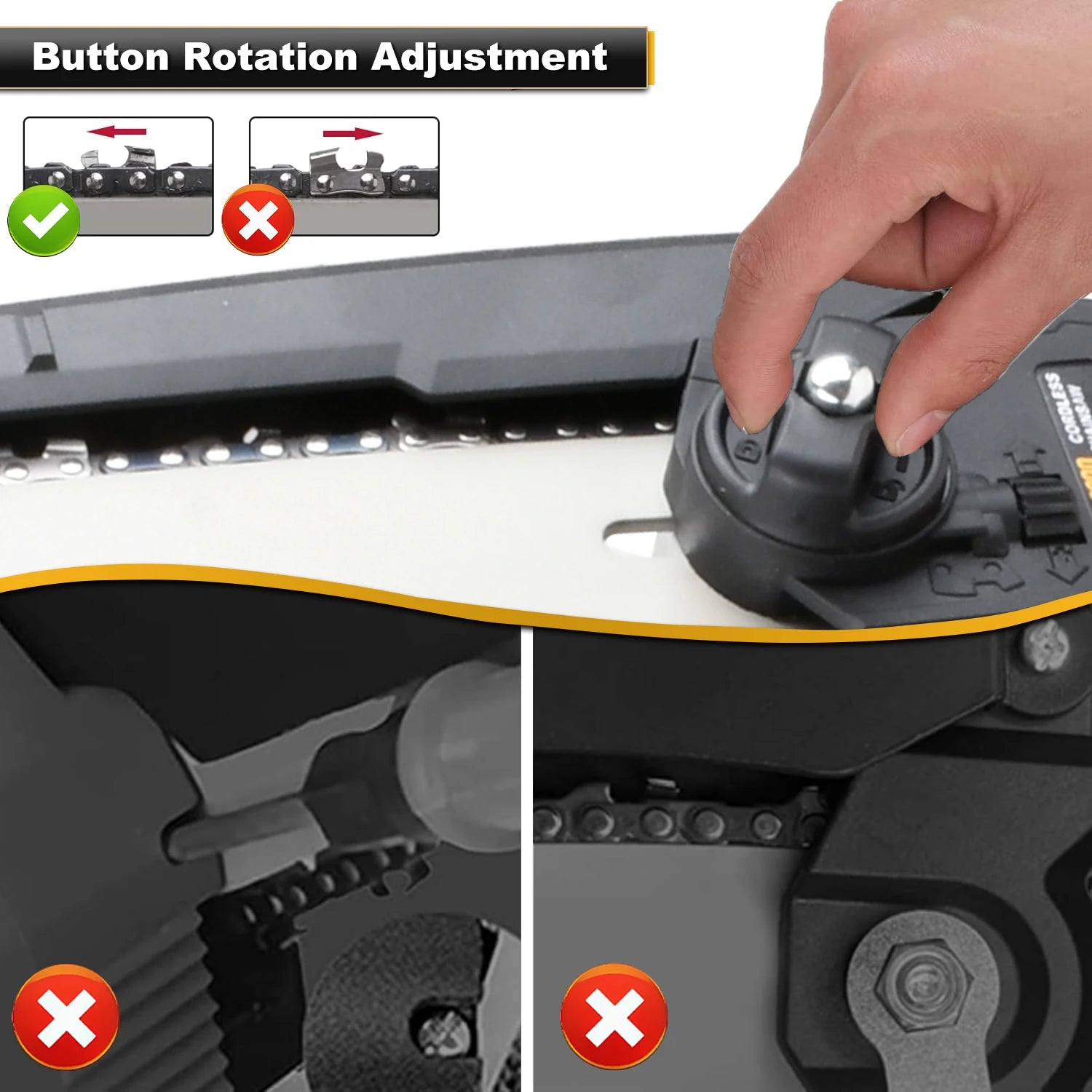 Mini motosega elettrica senza spazzole fai da te con batteria al litio da 20V