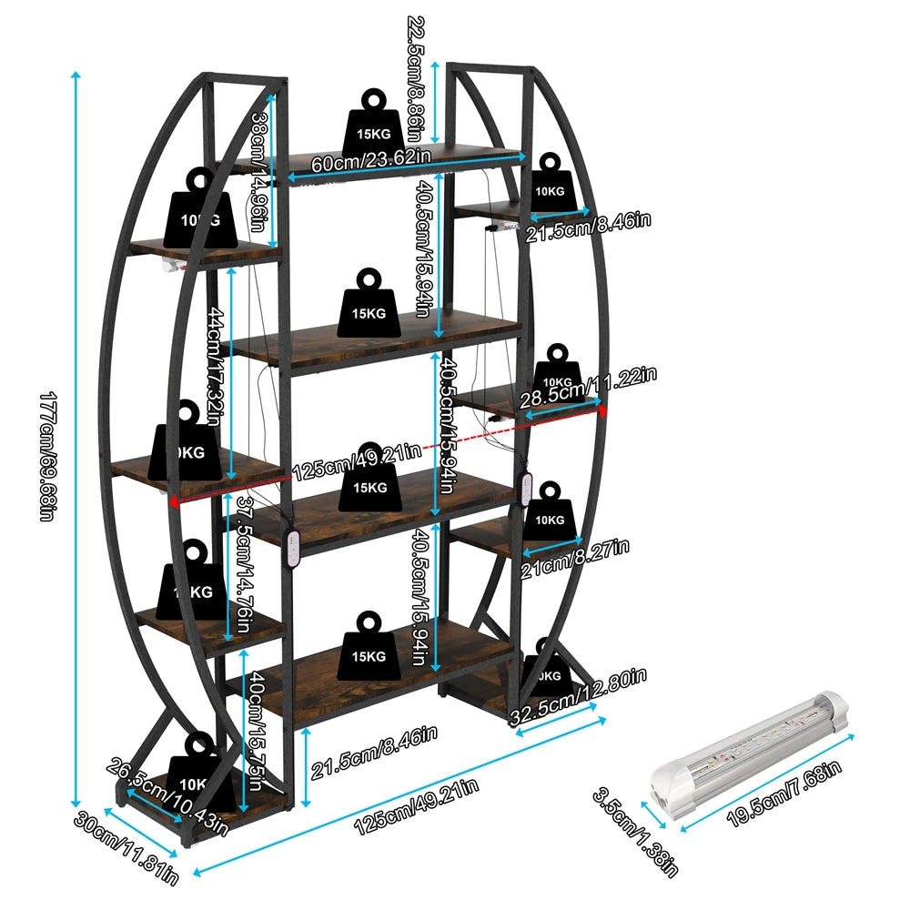 Supporto per piante da interno Mezzaluna